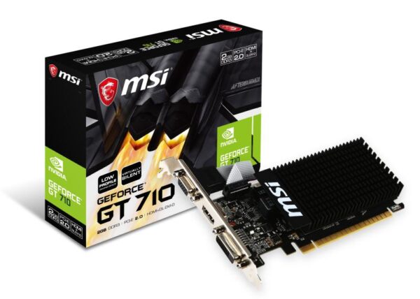 Placa video MSI GeForce® GT 710, 2GB DDR3, 64-bit - GT 710 2GD3H LP