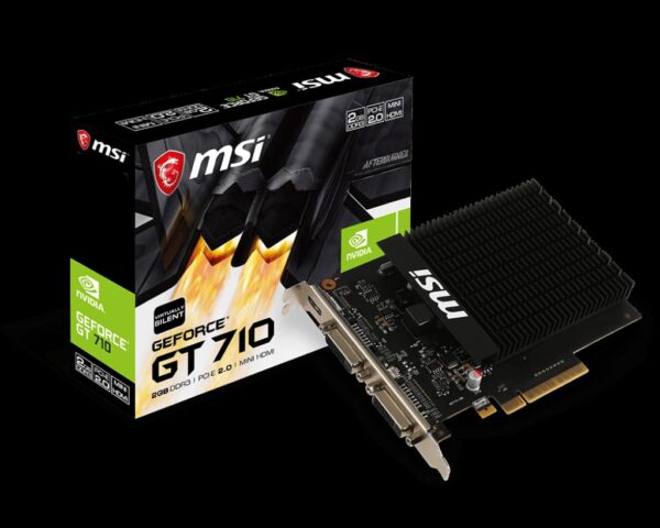 Placa video MSI GeForce® GT 710 2GD3H H2D, 2GB DDR3, 64-bit