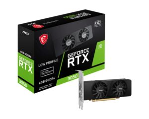 Placa VIdeo MSI GeForce RTX™ 3050 LP 6G OC GDDR6 96 bit - GEFORCE RTX 3050 LP 6G OC