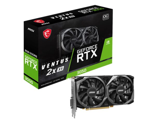 Placa Video MSI GeForce RTX™ 3050 VENTUS 2X XS - GEFORCE RTX 3050 VENTUS 2X XS 8G OC