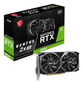 Placa Video MSI GeForce RTX™ 3050 VENTUS 2X XS - GEFORCE RTX 3050 VENTUS 2X XS 8G OC