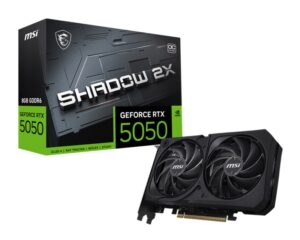 Placa Video MSI GEFORCE RTX 5050 8G SHADOW 2X OC GDDR6 128 bit