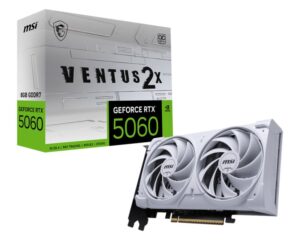 Placa Video MSI GEFORCE RTX 5060 8G VENTUS 2X OC WHITE GDDR7 128 bit