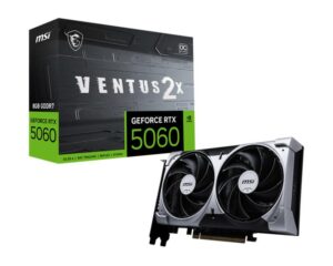 Placa Video MSI GEFORCE RTX 5060 VENTUS 2X OC 8GB GDDR7 128 bit