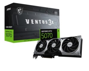 Placa video MSI GeForce RTX 5070 12G VENTUS 3X OC