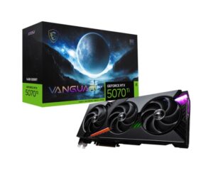 Placa Video MSI GEFORCE RTX 5070 TI VANGUARD SOC 16GB GDDR7 256 bit