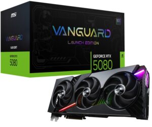 Placa Video MSI GEFORCE RTX 5080 16G VANGUARD SOC LAUNCH