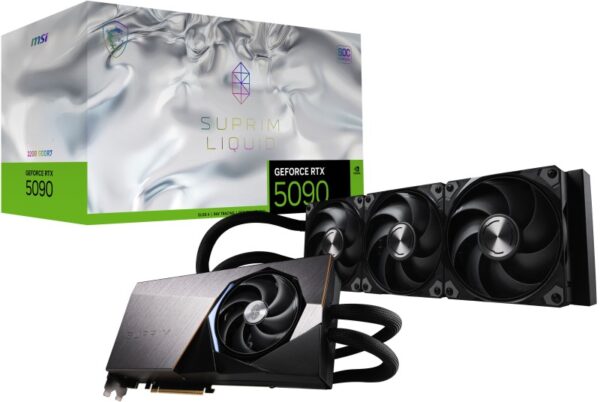 Placa Video MSI GEFORCE RTX 5090 SUPRIM LIQUID SOC 32GB 512 bit