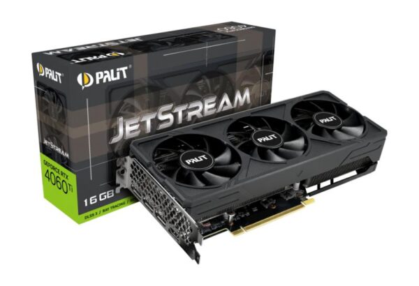 Placa Video PALIT GEFORCE RTX 4060 TI JETSTREAM 16GB - NE6406T019T1-1061J