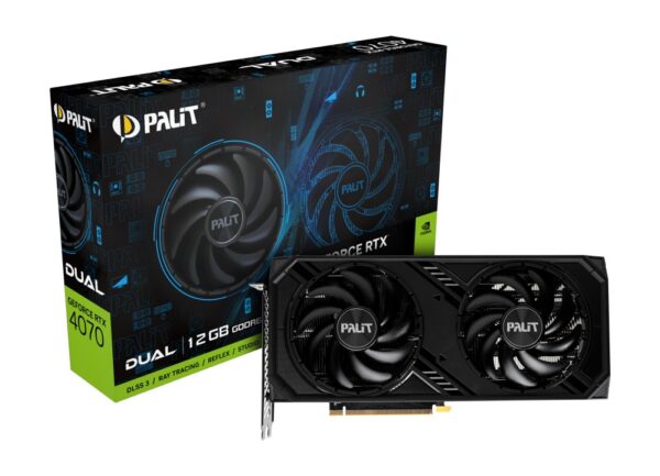 Placa Video PALIT GEFORCE RTX 4070 DUAL 12GB GDDR6 192 bit - NE64070019K9-1048D