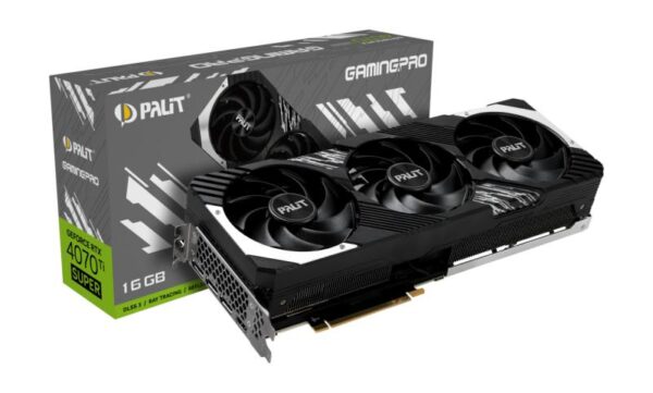 Placa Video Palit GeForce RTX 4070 Ti SUPER GamingPro - NED47TS019T2-1043A