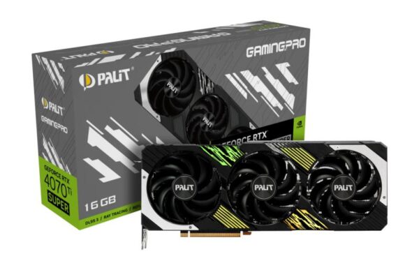 Placa Video Palit GeForce RTX 4070 Ti SUPER GamingPro - NED47TS019T2-1043A