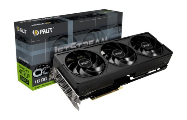 Placa Video Palit GeForce RTX 4070 Ti SUPER JetStream - NED47TSS19T2-1043J