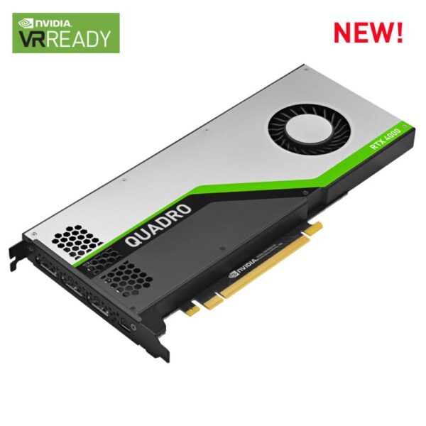 Placa video PNY NVIDIA Quadro RTX 4000, 8GB, GDDR6, 256-Bit - VCQRTX4000-PB