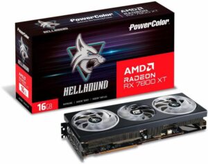 Placa Video POWER COLOR Hellhound AMD Radeon RX 7800 XT 16GB - RX7800XT 16G-L/OC
