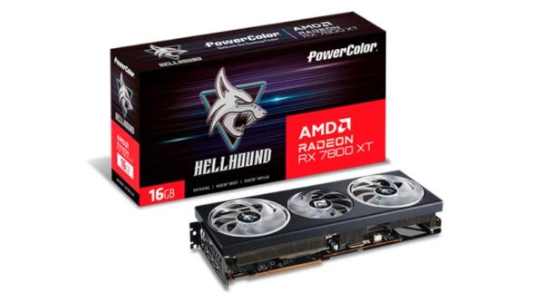 Placa Video POWER COLOR Hellhound AMD Radeon RX 7800 XT 16GB - RX7800XT 16G-L/OC