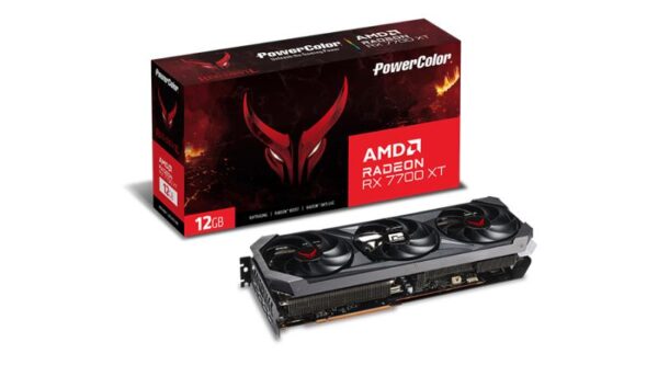 Placa Video POWER COLOR RedDevil AMD Radeon RX 7700 XT 12GB - RX7700XT 12G-E/OC