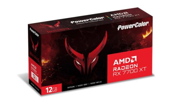 Placa Video POWER COLOR RedDevil AMD Radeon RX 7700 XT 12GB - RX7700XT 12G-E/OC