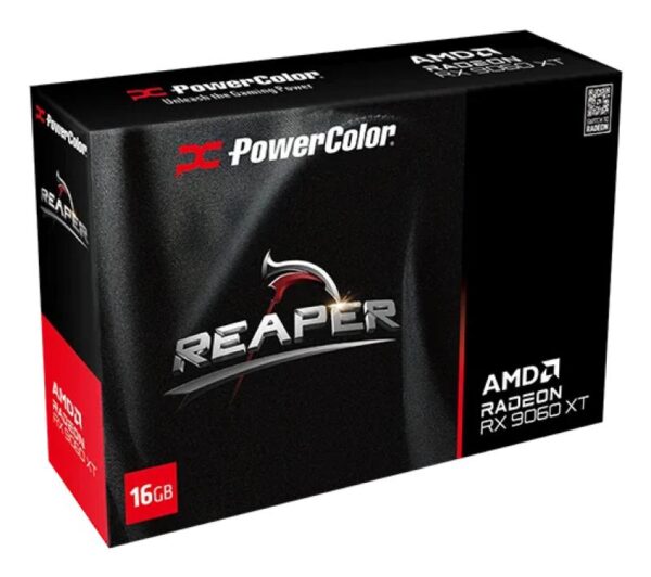 Placa Video POWERCOLOR REAPER AMD RADEON RX 9060 XT 16GB GDDR6 128 bit - RX9060XT 16G-A