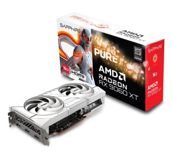 Placa Video SAPPHIRE PURE AMD RADEON RX 9060 XT 16GB GDDR6 128 bit - 11350-02-20G
