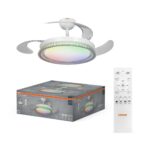 Plafoniera LED CCT cu ventilator Osram Cierzo cu Telecomanda - 000004058075857872
