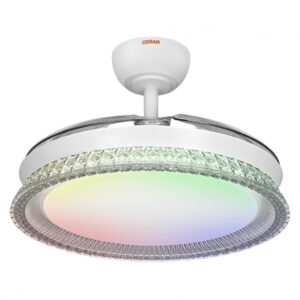 Plafoniera LED CCT cu ventilator Osram Cierzo cu Telecomanda - 000004058075857872