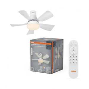 Plafoniera LED CCT cu ventilator Osram Leste cu Telecomanda - 000004058075857735