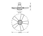 Plafoniera LED CCT cu ventilator Osram Leste cu Telecomanda - 000004058075857735 - imagine 3