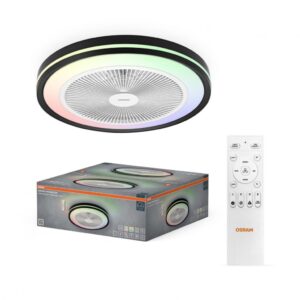 Plafoniera LED CCT cu ventilator Osram Murlan cu Telecomanda - 000004058075857995