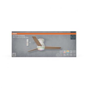 Plafoniera LED CCT cu ventilator Osram Nordes cu Telecomanda - 000004058075857711
