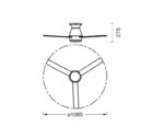 Plafoniera LED CCT cu ventilator Osram Nordes cu Telecomanda - 000004058075857711 - imagine 3