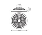 Plafoniera LED CCT cu ventilator Osram Solano cu Telecomanda - 000004058075857971 - imagine 3