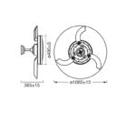 Plafoniera LED cu ventilator Osram Retractable cu Telecomanda - 000004099854506789 - imagine 3