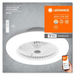 Plafoniera LED inteligenta cu ventilator Ledvance Smart+ WiFi CEILING - 000004058075572553