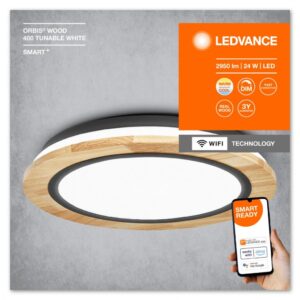 Plafoniera LED inteligenta Ledvance Smart+ WiFi ORBIS WOOD - 000004058075754751