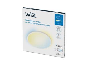 Plafoniera LED inteligenta WiZ SuperSlim, Wi-Fi, control vocal - 000008719514554979