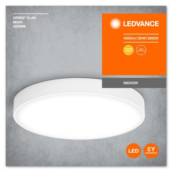 Plafoniera LED Ledvance Orbis Slim Moia 480, 36W, 4500 lm - 000004099854092466