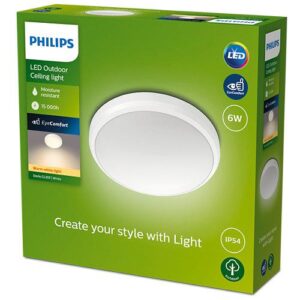 Plafoniera LED pentru exterior Philips Doris, 6W, 600 lm - 000008719514417915