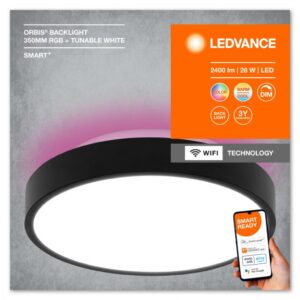 Plafoniera LED RGB inteligenta Ledvance SMART+ Wifi Orbis Backlight - 000004058075573574