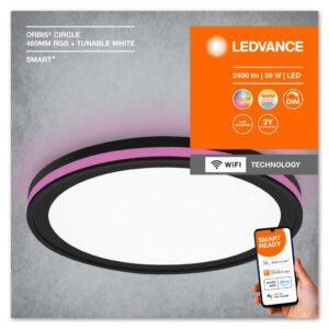 Plafoniera LED RGB inteligenta Ledvance SMART+ Wifi Orbis Circle 460 - 000004058075573833