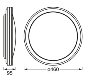 Plafoniera LED RGB inteligenta Ledvance SMART+ Wifi Orbis Circle 460 - 000004058075573871