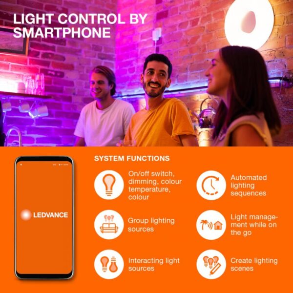 Plafoniera LED RGB inteligenta Ledvance Smart+ WiFi ORBIS ULTRA - 000004058075752719