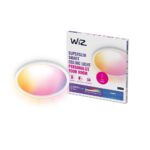 Plafoniera LED RGB WiZ SuperSlim, Wi-Fi, control vocal - 000008720169072619