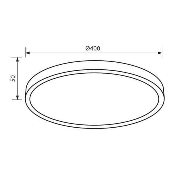 Plafoniera LED Vivalux LUKA, 35W, 3300 lm, lumina neutra (4000K) - VIV004616