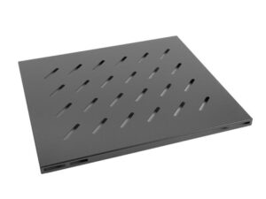 Poliță fixă 19" 1U / 465x515 mm, max. 120 kg, negru - AK-1003-B