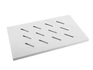 Poliță fixă 19" 1U / 486x270 mm, max. 120 kg, gri - AK-1001-S