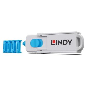 Port blocker Lindy 4xHDMI, material ABS, albastru - LY-40320