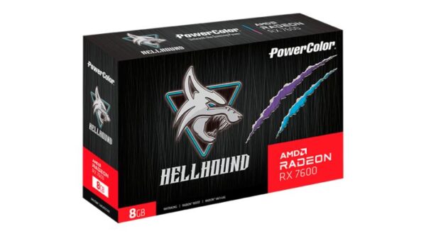 PowerColor Radeon RX 7600 OC 8GB - RX7600 8G-L/OC