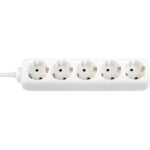 Prelungitor Bachmann, 5 prize, 5m, Tip Schuko, culoare alba - B3812525