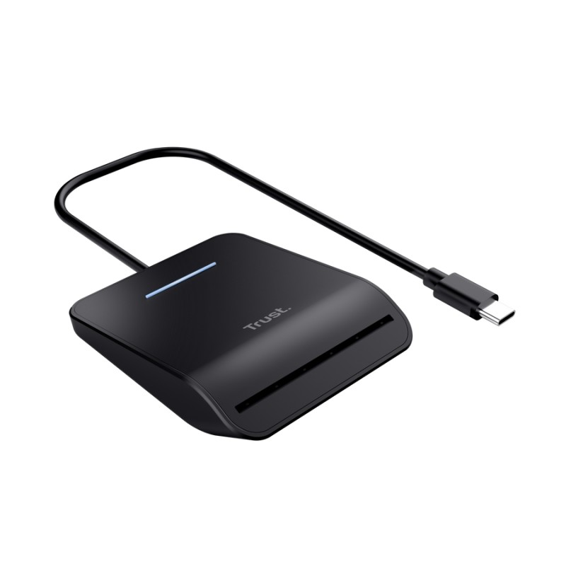 Primo Smartcard Reader Trust, interfata USB-C 2.0, lungime cablu 100cm - TR-26061-01 Primo Smartcard Reader Trust, interfata USB-C 2.0, lungime cablu 100cm - TR-26061 - imagine 1